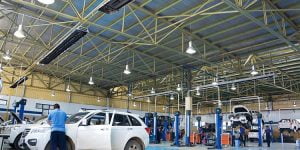 گرمایش تعمیرگاه های خودرو با استفاده از سیستم گرماتاب