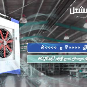 کولر صنعتی 40000 سلولزی ایران مشعل